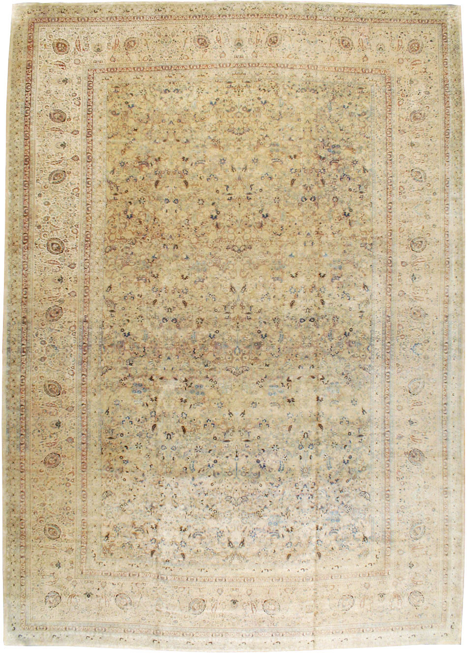 Antique Persian Mashad Oversize Carpet, No.11313 - Galerie Shabab