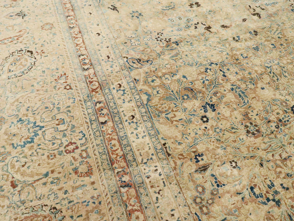 Antique Persian Mashad Oversize Carpet, No.11313 - Galerie Shabab