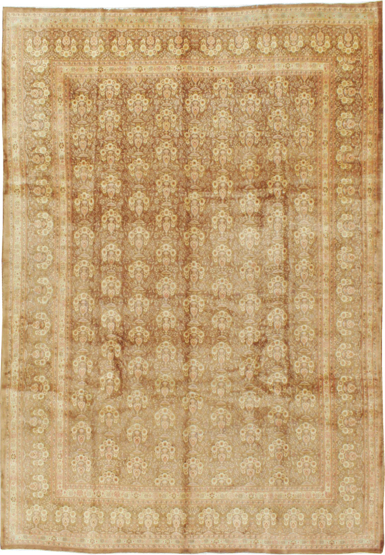 Vintage Persian Mashad Carpet, No.11350 - Galerie Shabab