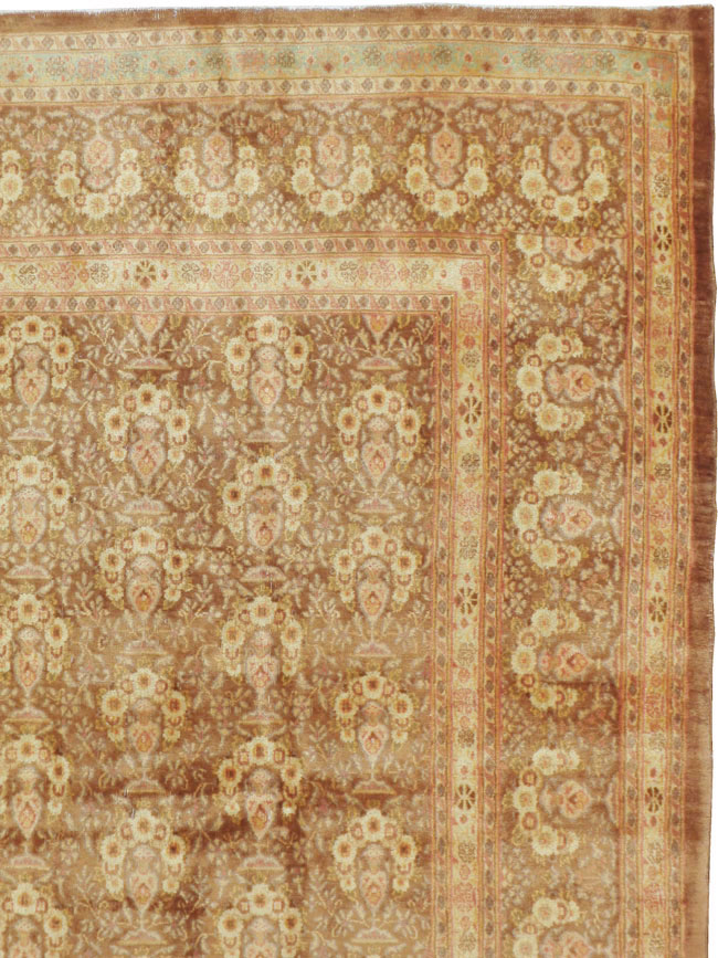 Vintage Persian Mashad Carpet, No.11350 - Galerie Shabab