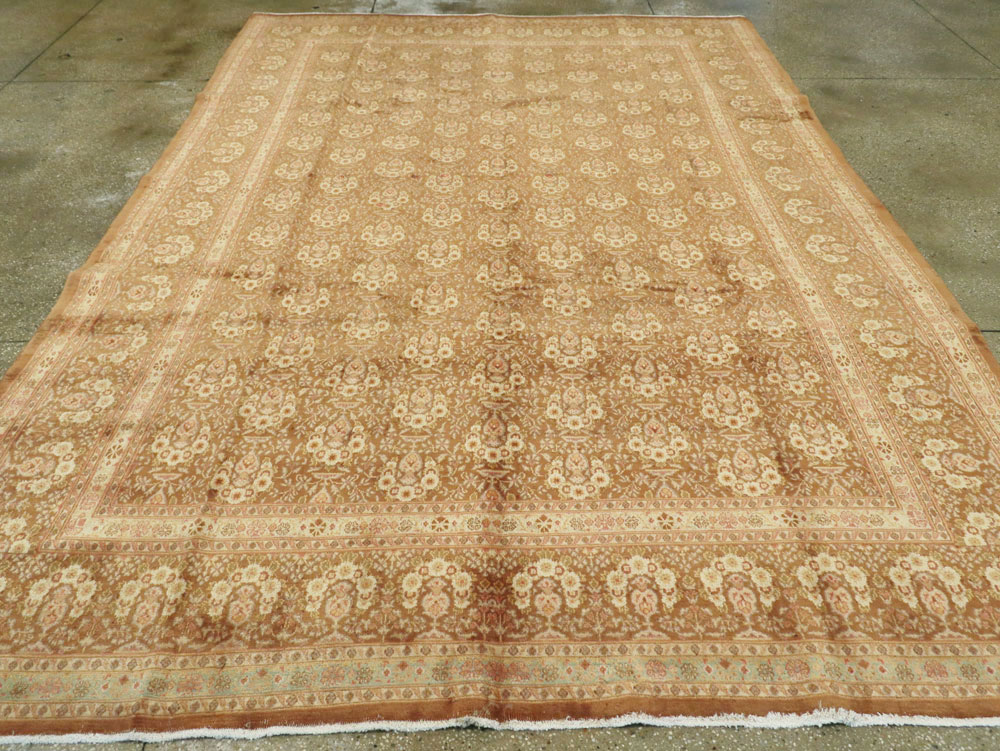 Vintage Persian Mashad Carpet, No.11350 - Galerie Shabab