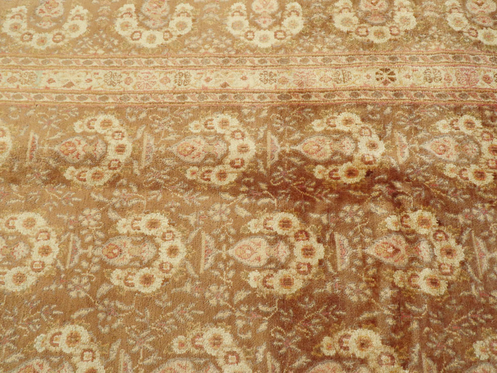 Vintage Persian Mashad Carpet, No.11350 - Galerie Shabab