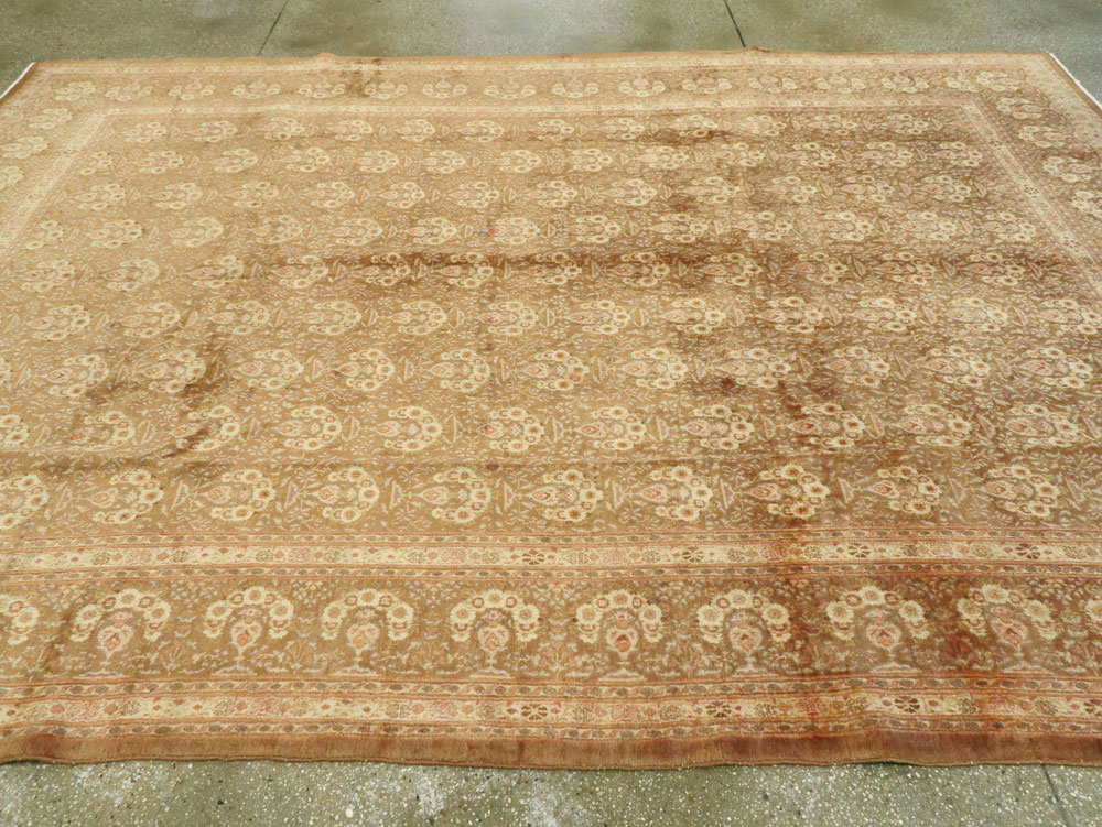 Vintage Persian Mashad Carpet, No.11350 - Galerie Shabab