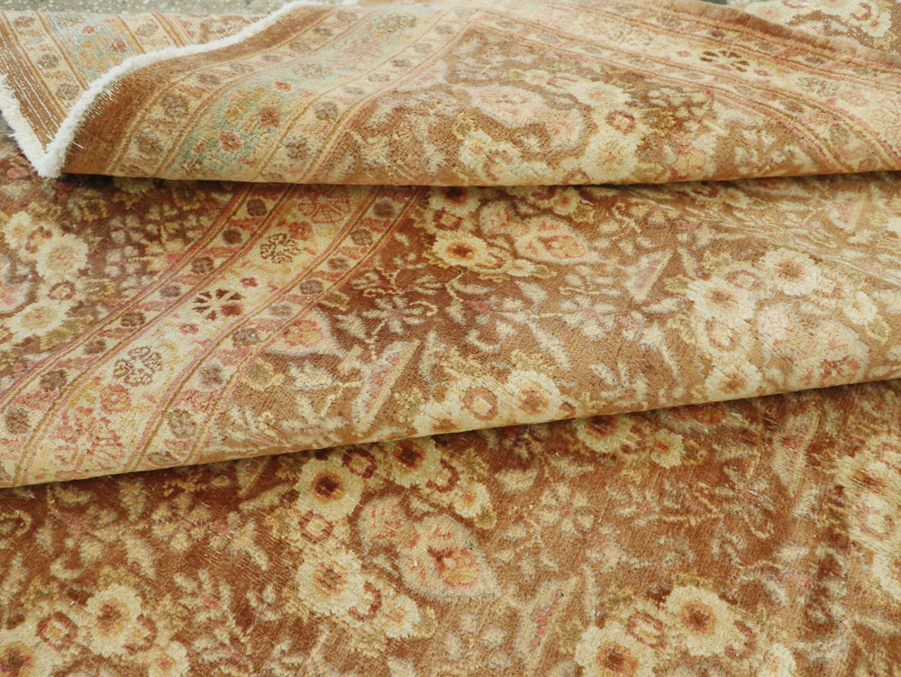 Vintage Persian Mashad Carpet, No.11350 - Galerie Shabab