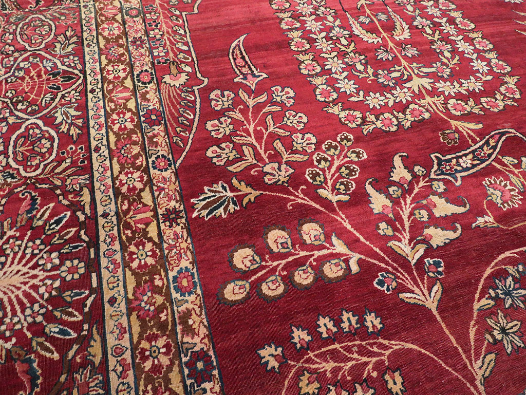 Antique Persian Lavar Kerman Carpet, No.11385 - Galerie Shabab
