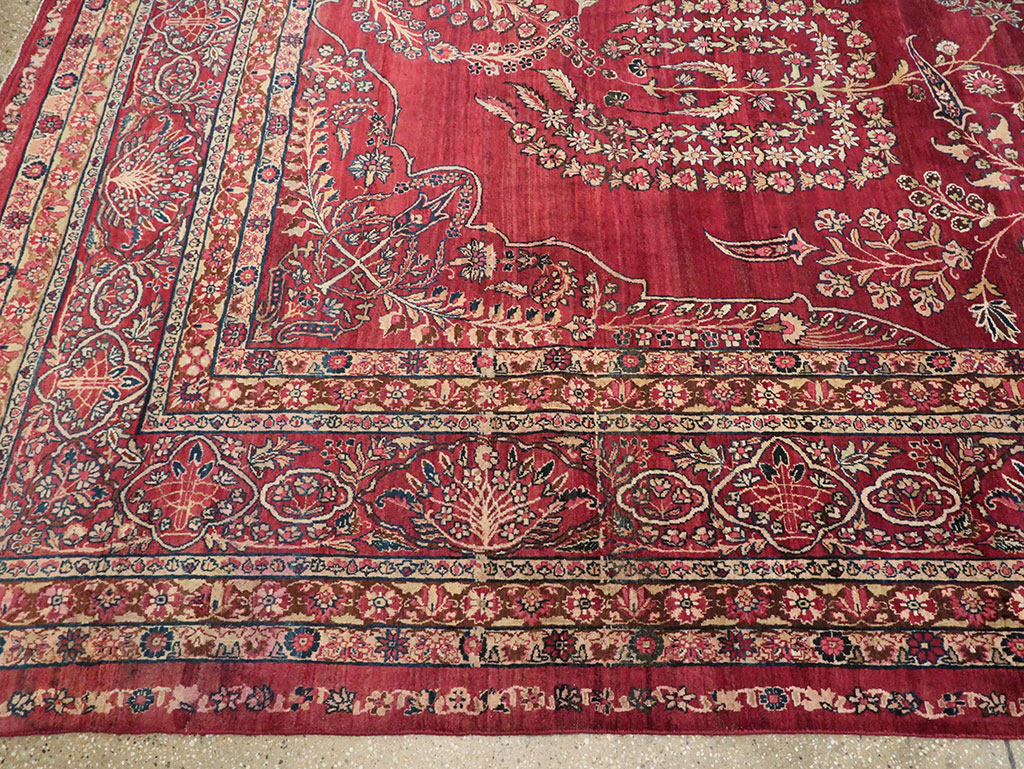 Antique Persian Lavar Kerman Carpet, No.11385 - Galerie Shabab