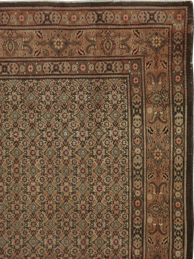 Vintage Persian Mashad Carpet, No.11390 - Galerie Shabab