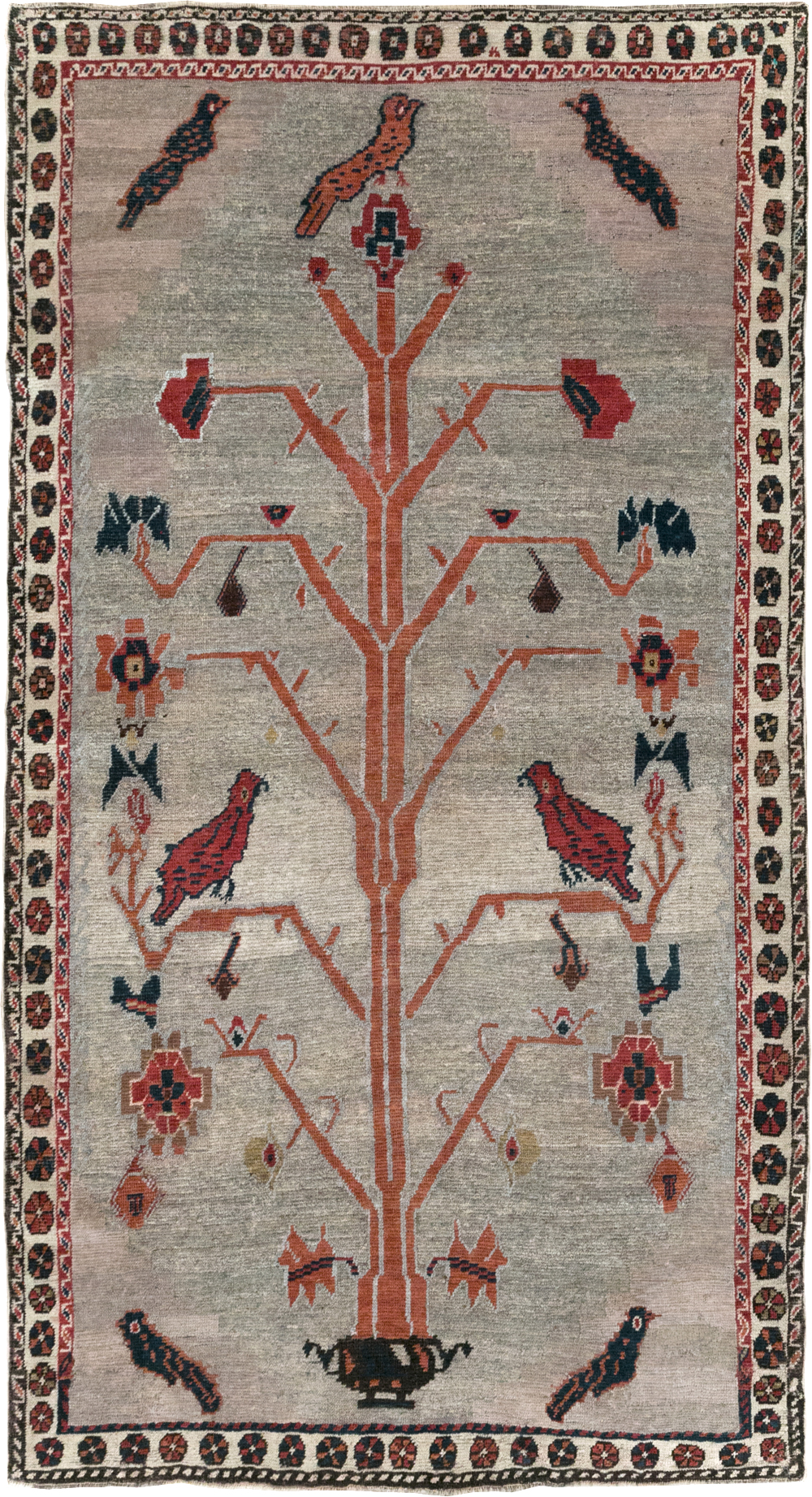 Vintage Gabbeh Pictorial Rug, No.11396 - Galerie Shabab