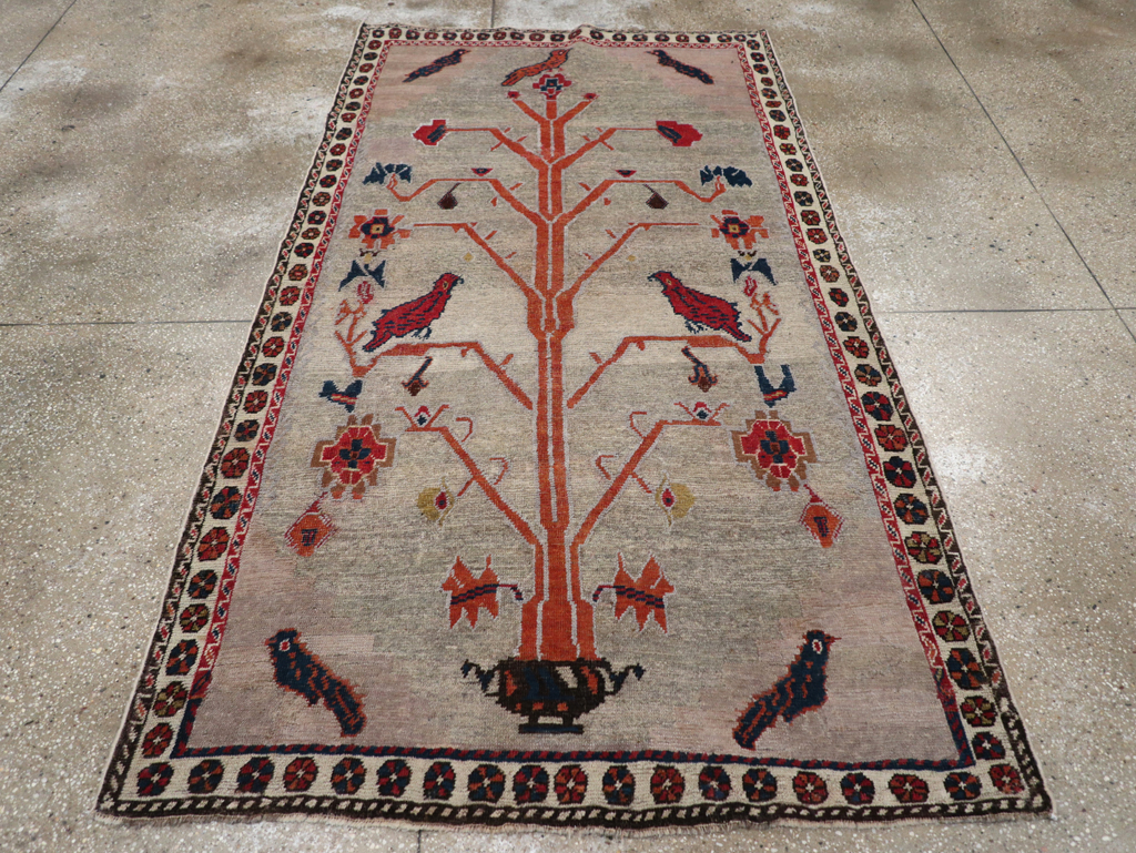 Vintage Gabbeh Pictorial Rug, No.11396 - Galerie Shabab