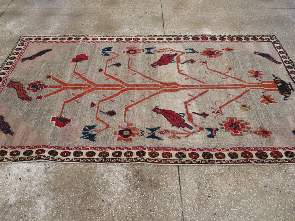 Vintage Gabbeh Pictorial Rug, No.11396 - Galerie Shabab