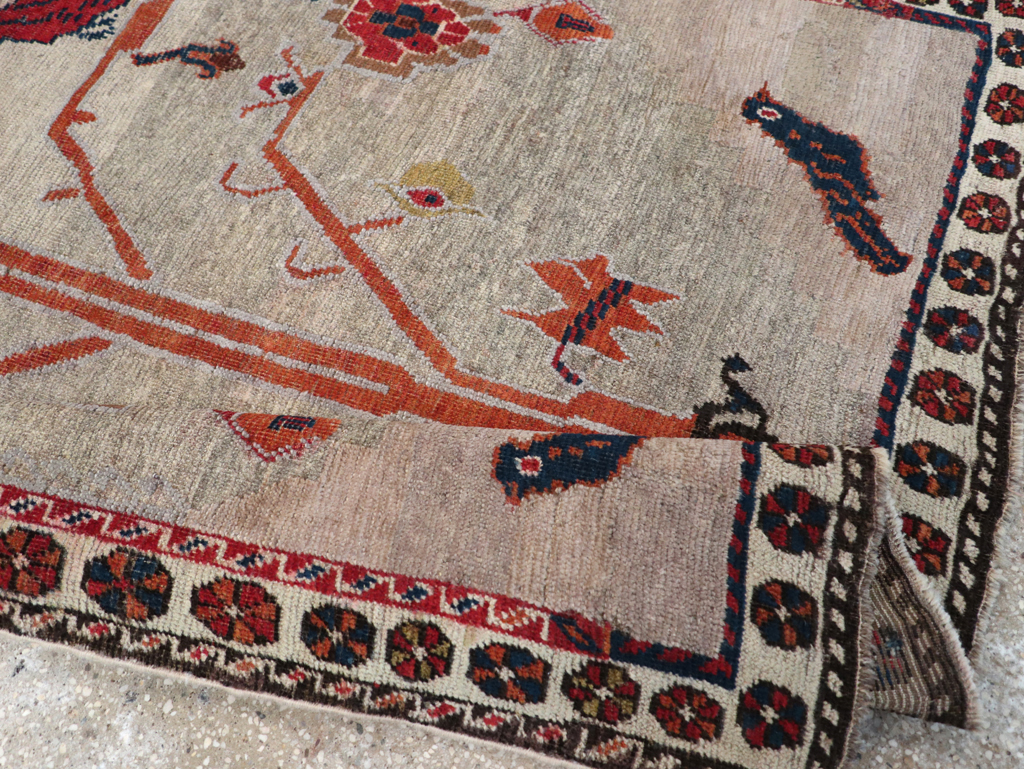 Vintage Gabbeh Pictorial Rug, No.11396 - Galerie Shabab