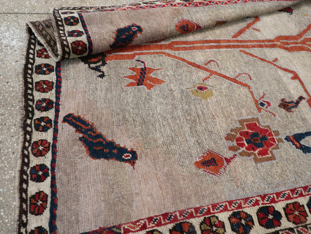 Vintage Gabbeh Pictorial Rug, No.11396 - Galerie Shabab
