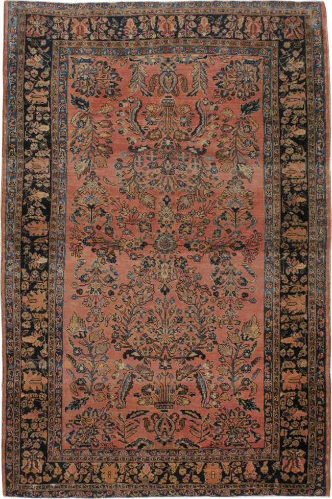 Antique Persian Sarouk Carpet, No.11416 - Galerie Shabab
