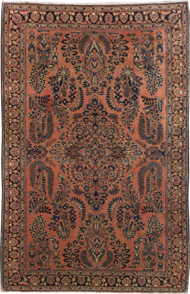Antique Persian Sarouk Carpet, No.11417 - Galerie Shabab