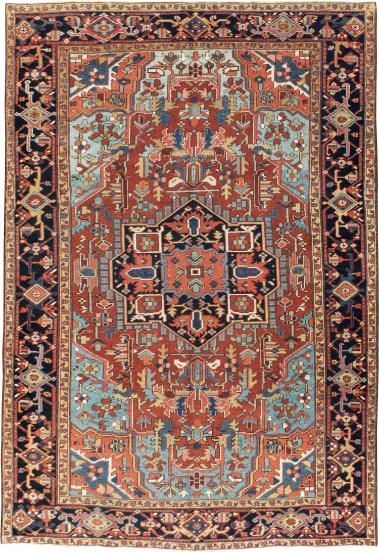 Antique Persian Heriz Carpet, No.11421 - Galerie Shabab