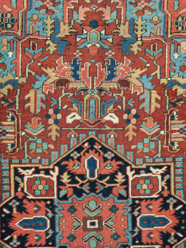 Antique Persian Heriz Carpet, No.11421 - Galerie Shabab
