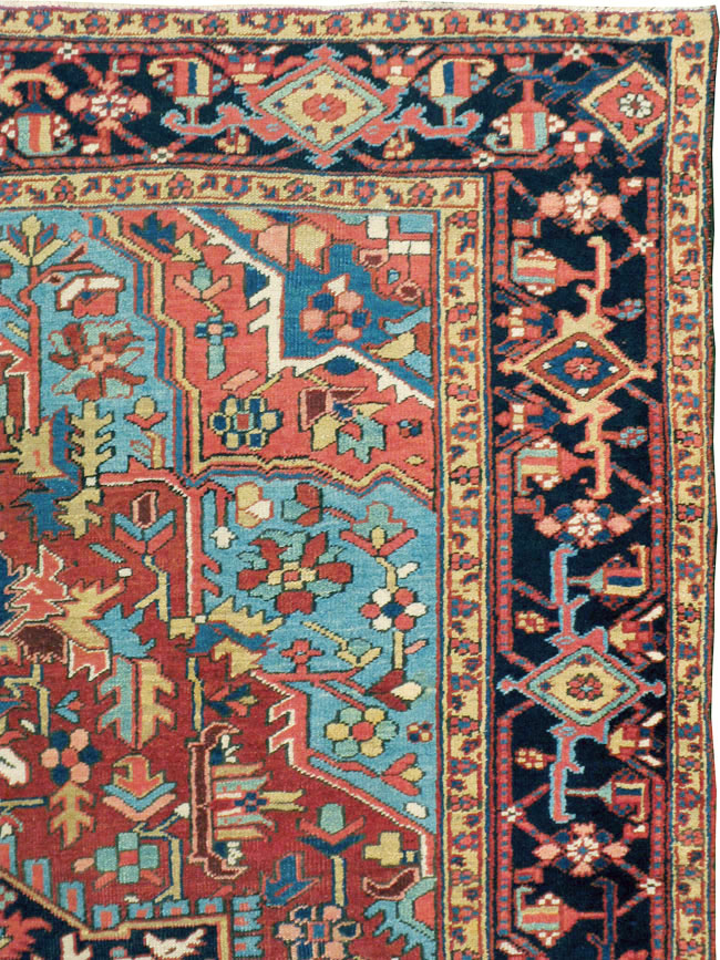 Antique Persian Heriz Carpet, No.11421 - Galerie Shabab
