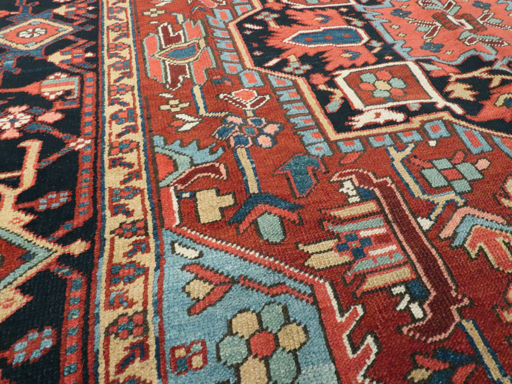 Antique Persian Heriz Carpet, No.11421 - Galerie Shabab