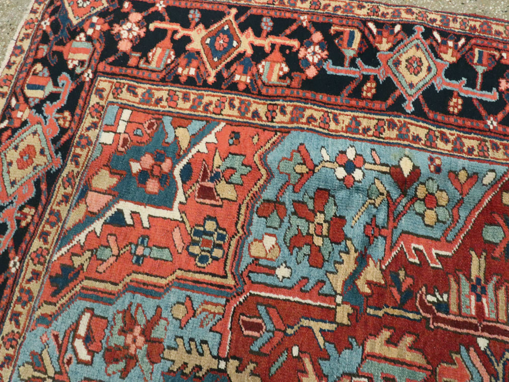 Antique Persian Heriz Carpet, No.11421 - Galerie Shabab