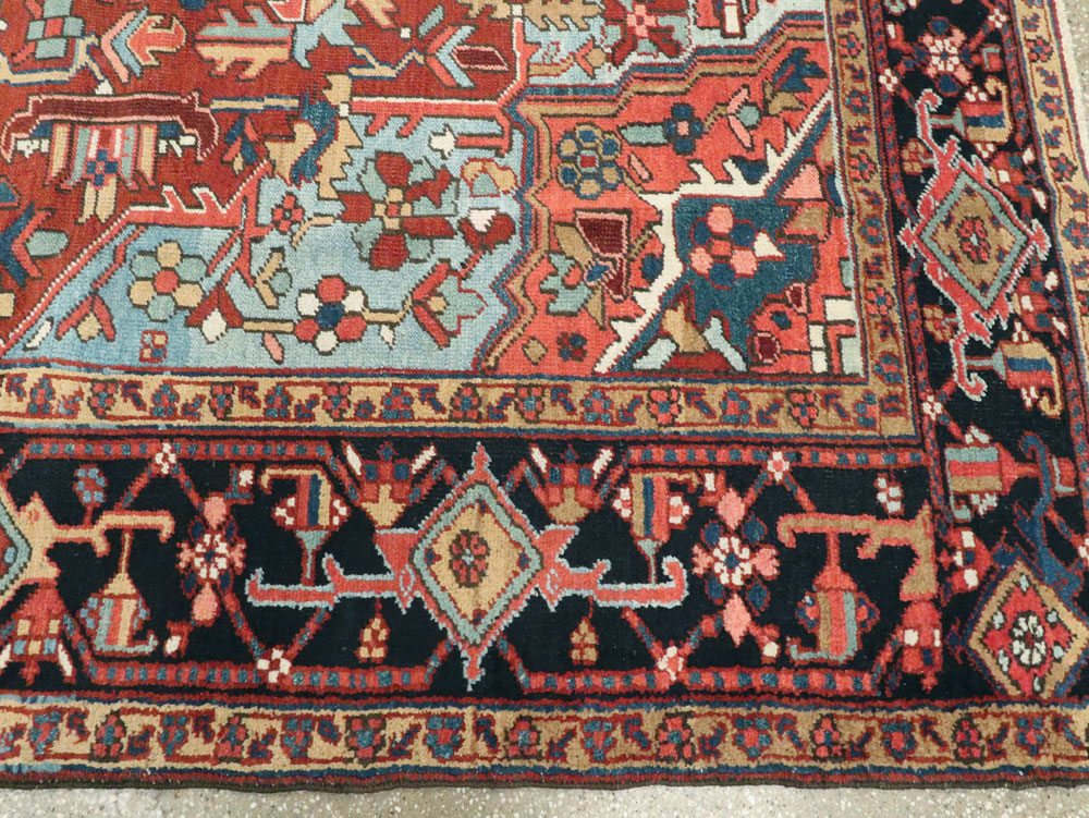 Antique Persian Heriz Carpet, No.11421 - Galerie Shabab