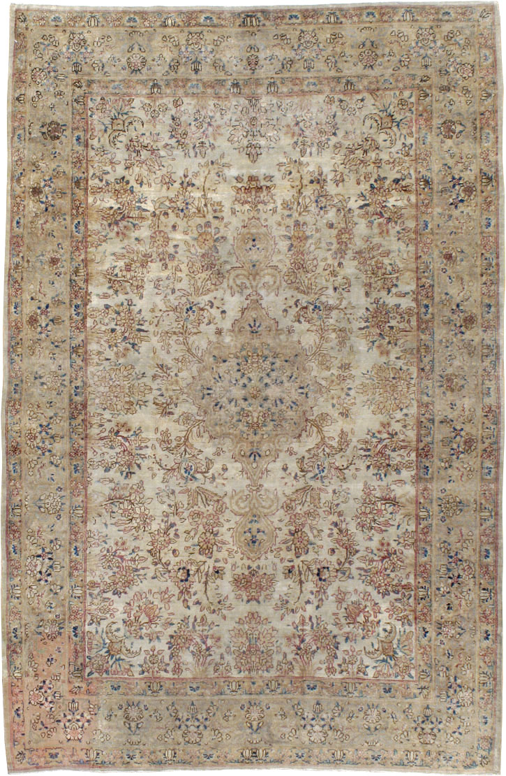 Vintage Persian Lavar Kerman Carpet, No.11442 - Galerie Shabab
