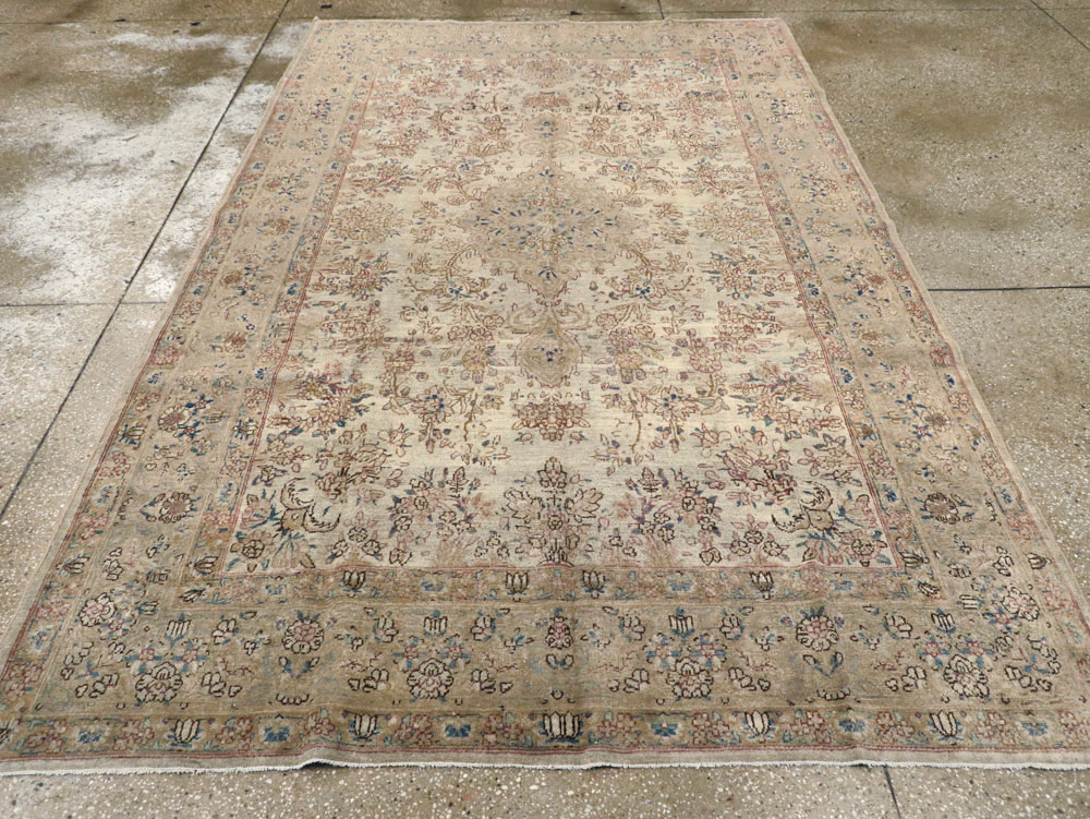 Vintage Persian Lavar Kerman Carpet, No.11442 - Galerie Shabab