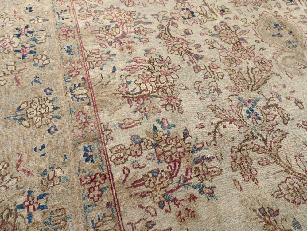 Vintage Persian Lavar Kerman Carpet, No.11442 - Galerie Shabab