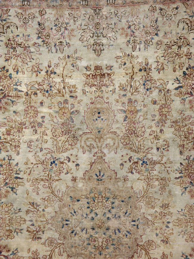 Vintage Persian Lavar Kerman Carpet, No.11442 - Galerie Shabab