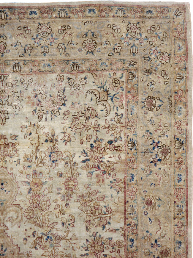 Vintage Persian Lavar Kerman Carpet, No.11442 - Galerie Shabab