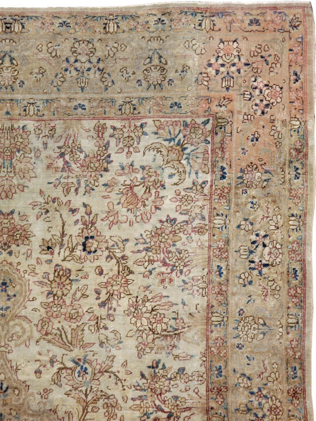 Vintage Persian Lavar Kerman Carpet, No.11442 - Galerie Shabab