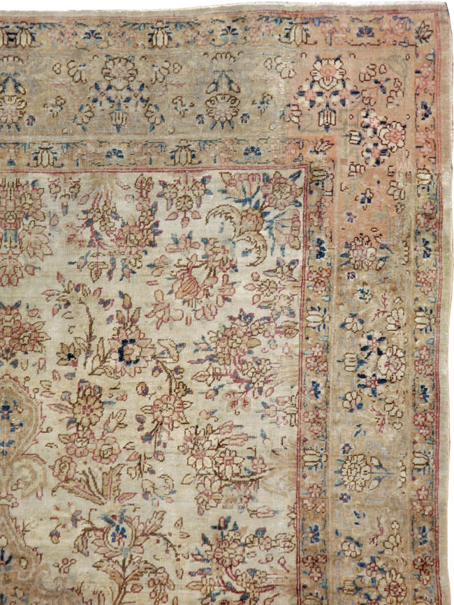 Vintage Persian Lavar Kerman Carpet, No.11442 - Galerie Shabab