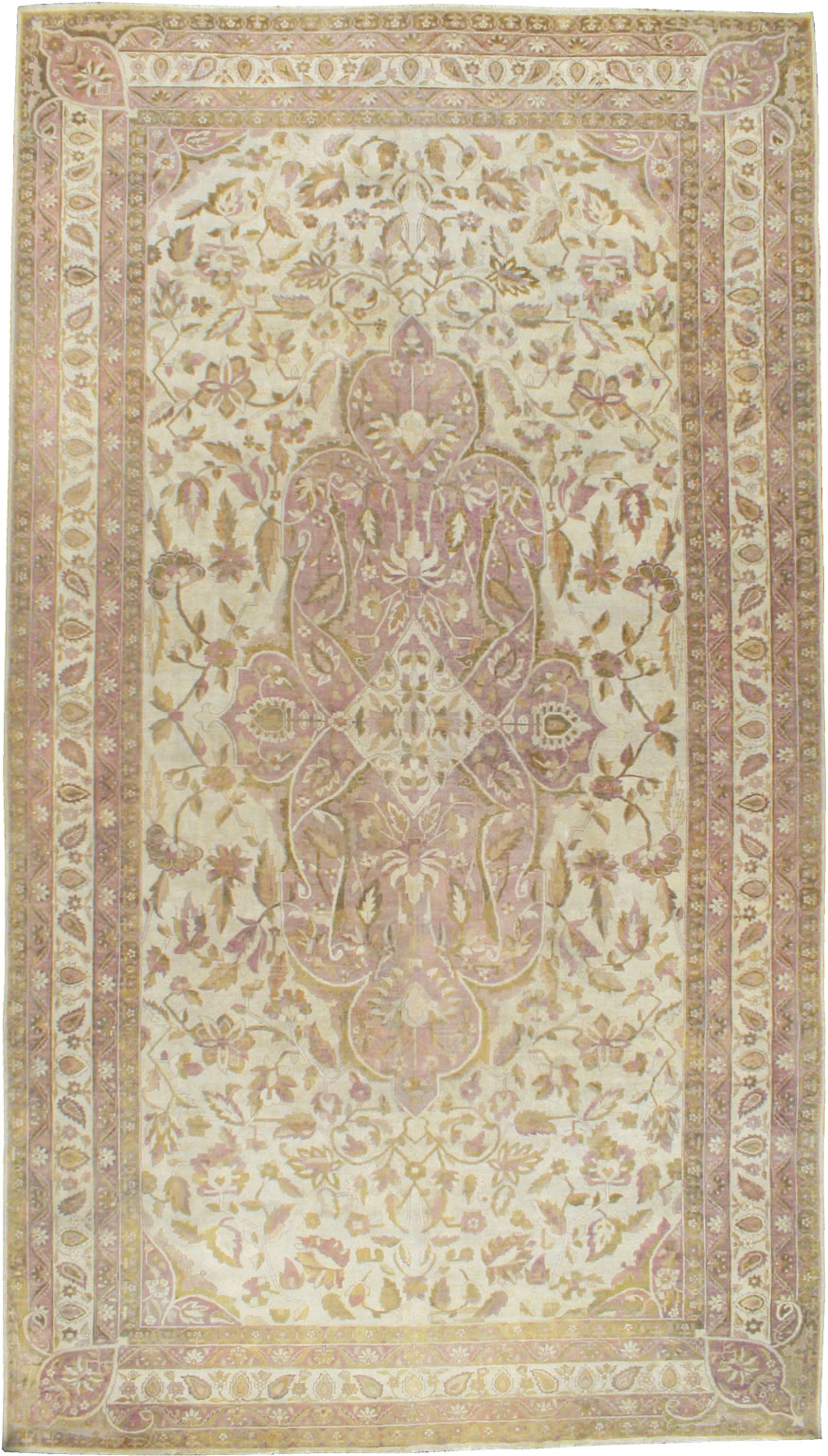 Antique Indian Amritsar Carpet, No.11443 - Galerie Shabab