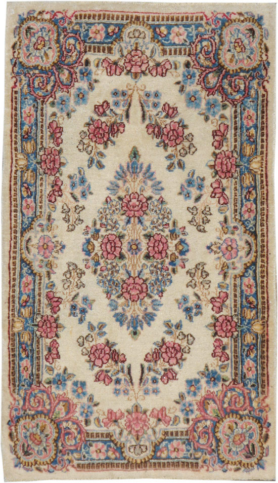 Vintage Persian Kerman Carpet, No.11449 - Galerie Shabab