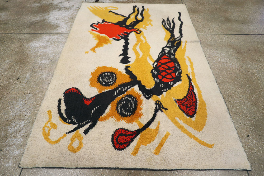 Vintage Swedish Art Deco Carpet, No.11454 - Galerie Shabab