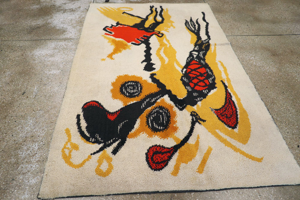 Vintage Swedish Art Deco Carpet, No.11454 - Galerie Shabab