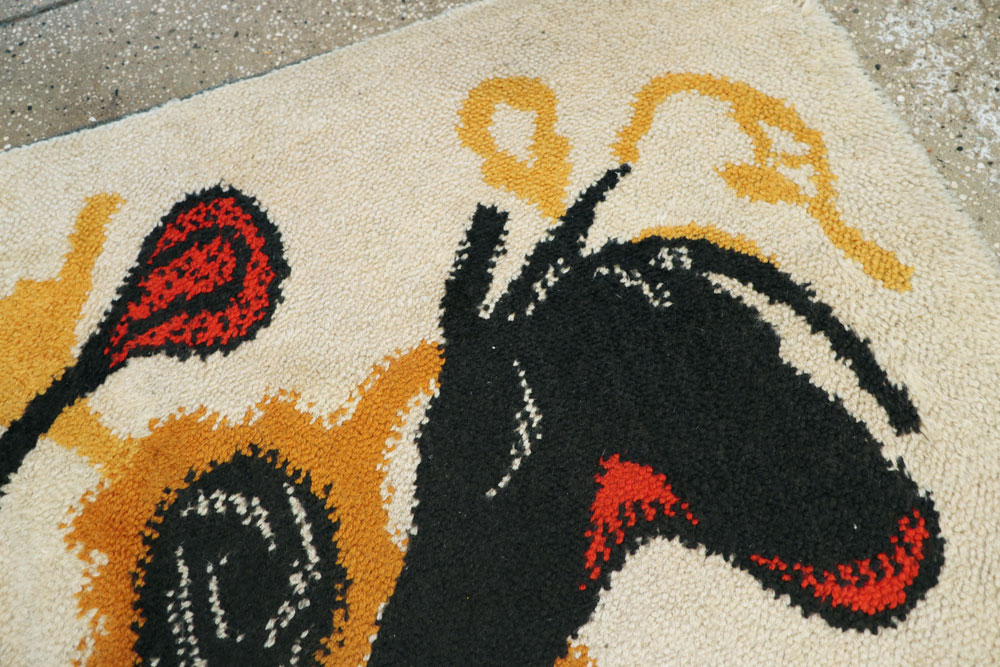 Vintage Swedish Art Deco Carpet, No.11454 - Galerie Shabab