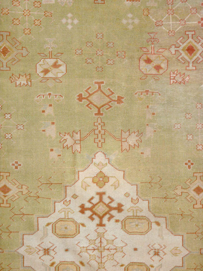 Antique Turkish Oushak Carpet, No.11485 - Galerie Shabab