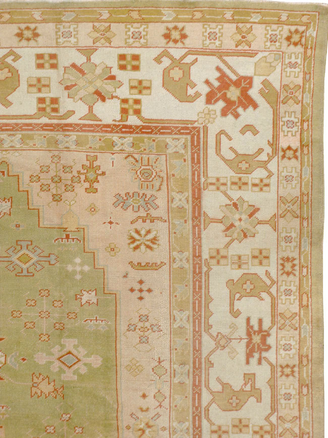 Antique Turkish Oushak Carpet, No.11485 - Galerie Shabab