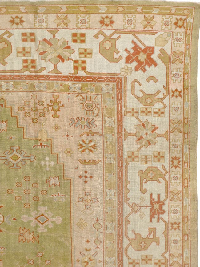 Antique Turkish Oushak Carpet, No.11485 - Galerie Shabab