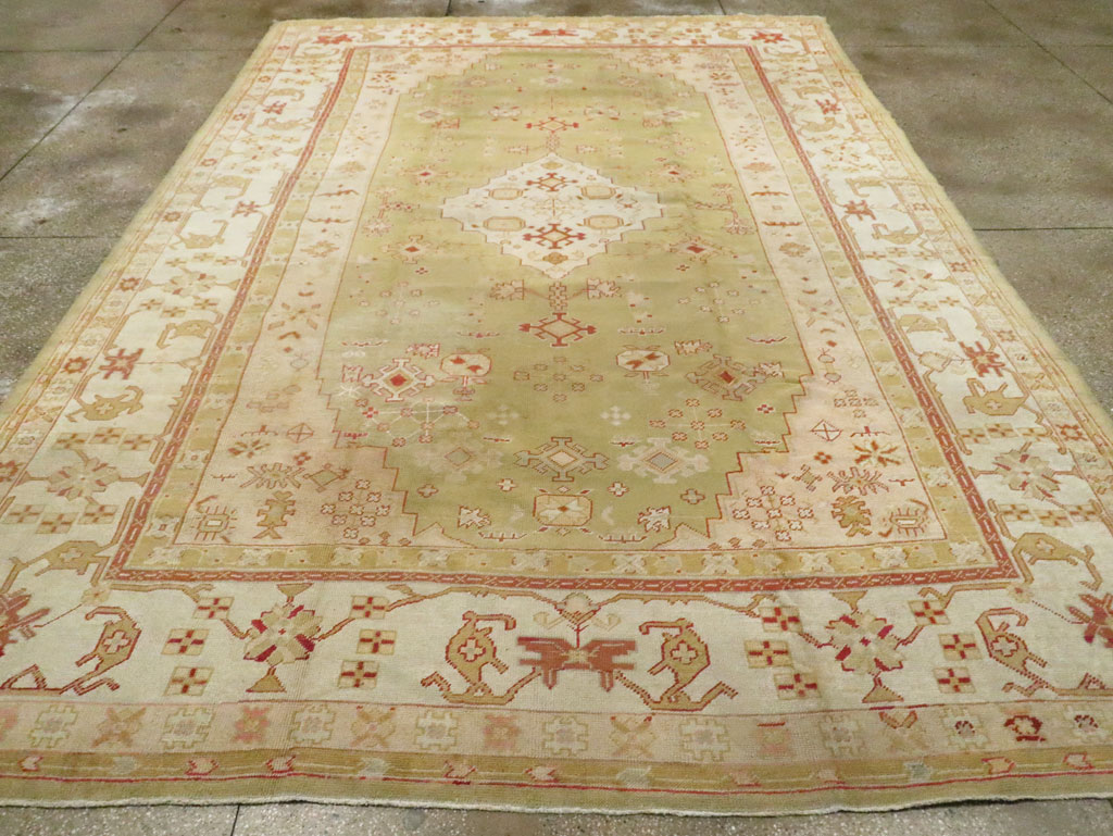 Antique Turkish Oushak Carpet, No.11485 - Galerie Shabab