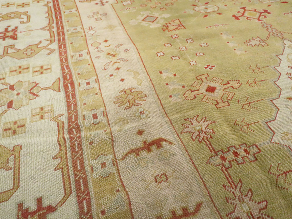 Antique Turkish Oushak Carpet, No.11485 - Galerie Shabab