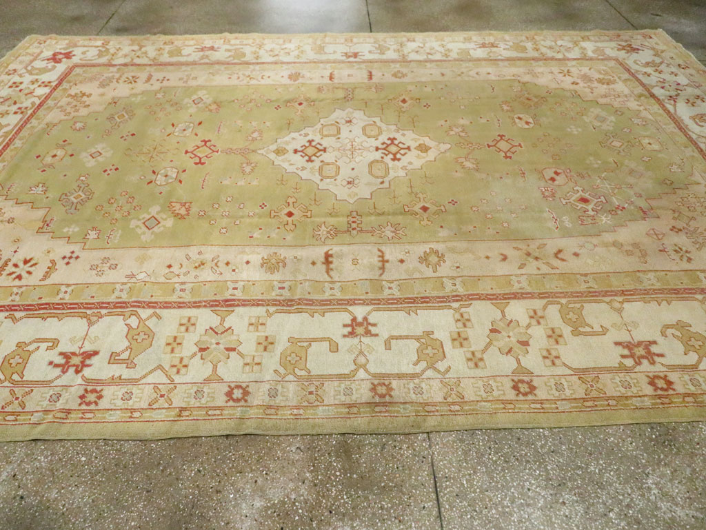 Antique Turkish Oushak Carpet, No.11485 - Galerie Shabab