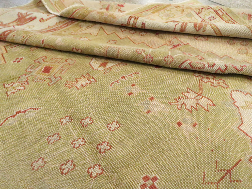 Antique Turkish Oushak Carpet, No.11485 - Galerie Shabab