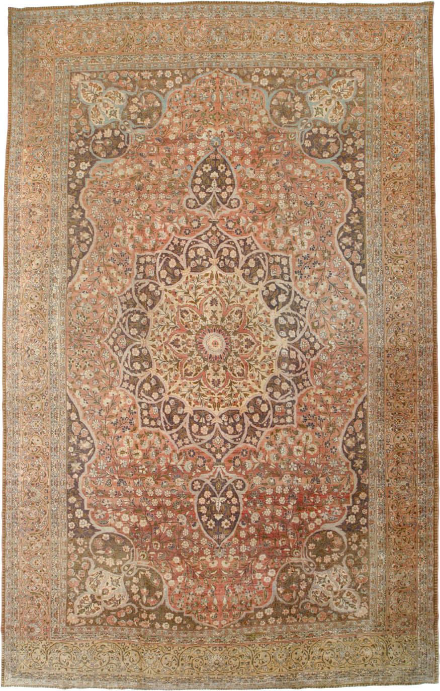Antique Persian Tabriz Carpet, No.11500 - Galerie Shabab