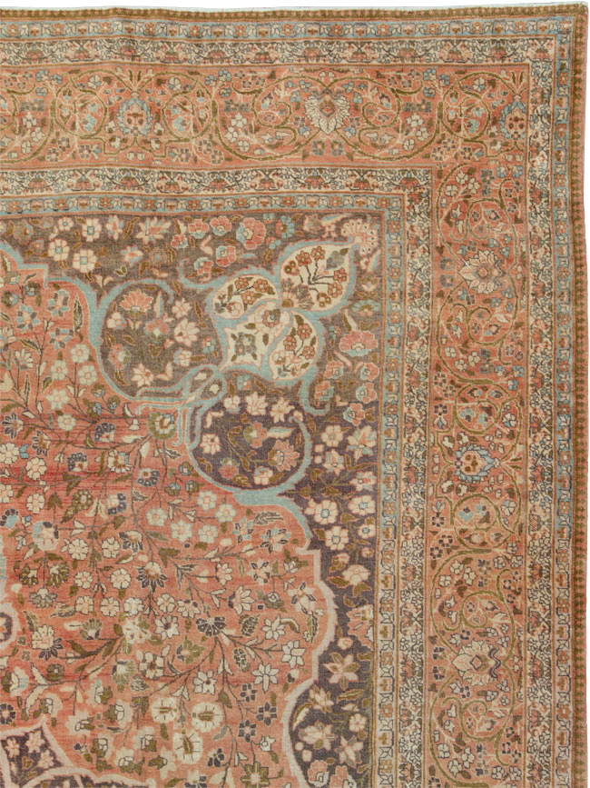 Antique Persian Tabriz Carpet, No.11500 - Galerie Shabab
