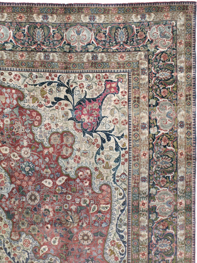 Antique Persian Tabriz Carpet, No.11514 - Galerie Shabab