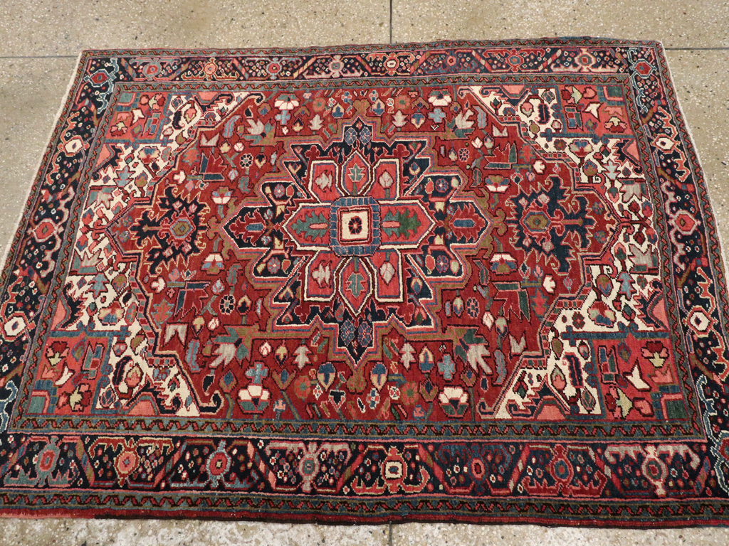 Vintage Persian Heriz Carpet, No.11529 - Galerie Shabab