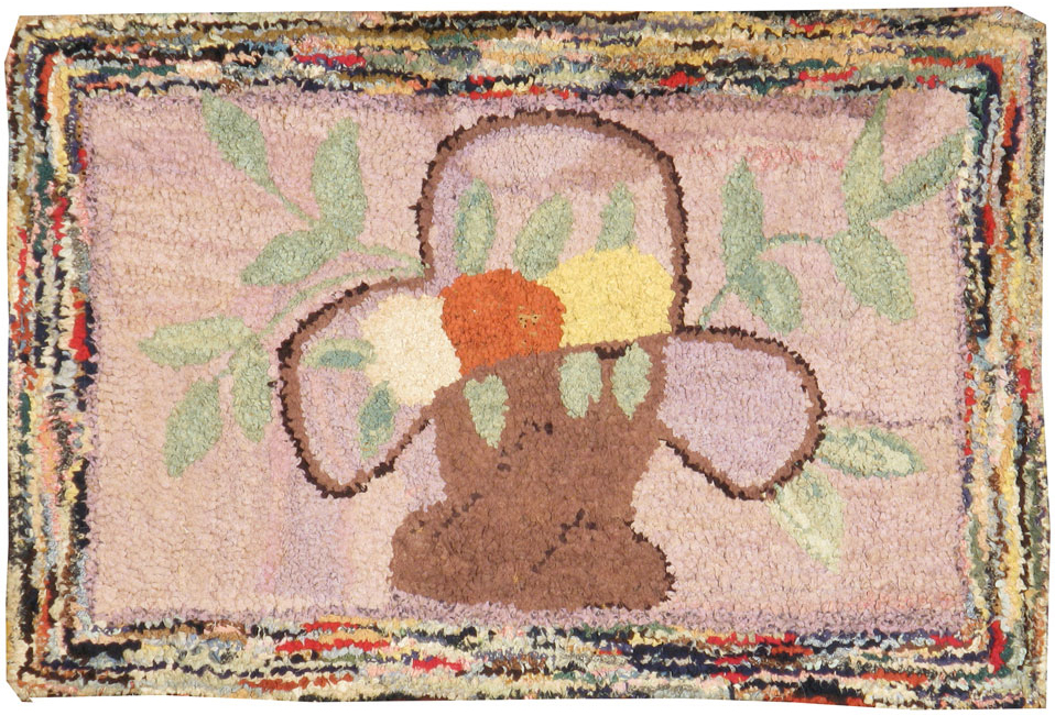 Vintage American Hook Rug, No.11533 - Galerie Shabab