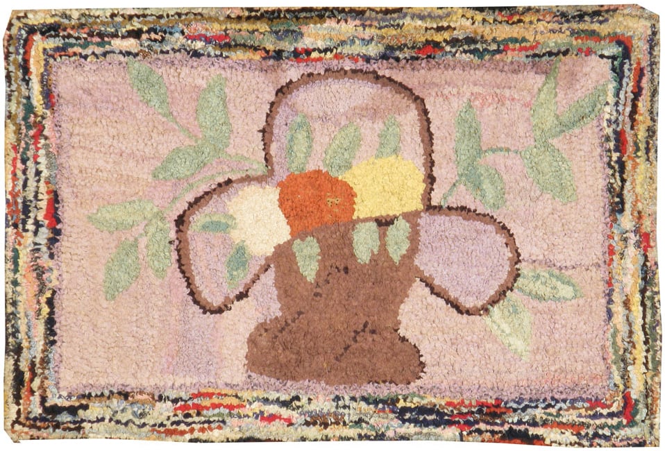 Vintage American Hook Rug, No.11533 - Galerie Shabab