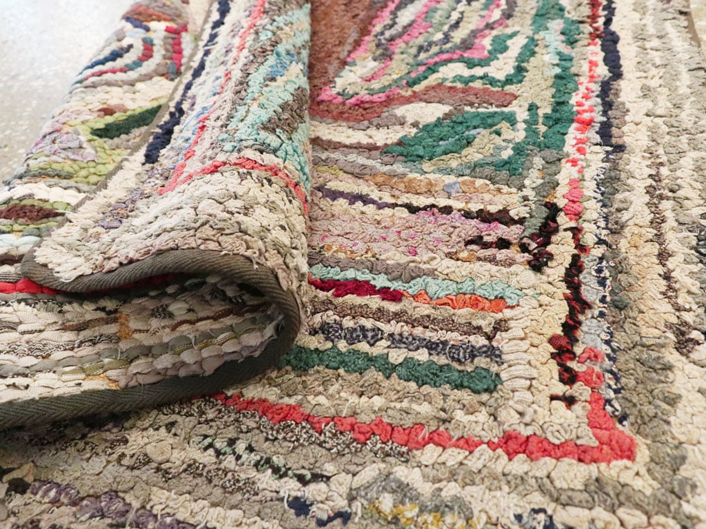 Vintage American Hook Rug, No.11535 - Galerie Shabab